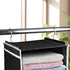 Univivi Hanging Closet Organizer with 6 Shelves, 4 Removable Drawers & 6 Side Pockets, Foldable Wardrobe Storage