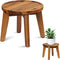 Demigo Indoor Plant Stand, Acacia Wooden Decorative Plant Shelf with Spill-Proof Tray,