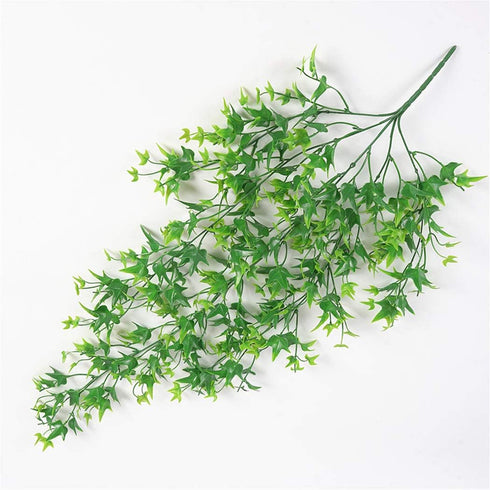 Artificial Hanging Vine - Sweet Potato Leaves Plastic Plants, Faux Ivy Garland, UV Resistant for Indoor Outdoor Garden