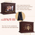 FurrySpace 255 lbs Cremation Urns for Human Ashes, Wooden Urn for Ashes Adult Male Female, Wooden Picture Frame Urns