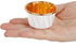 GOLDEN APPLE Aluminum Foil Paper Mini Cake Baking Cups, 100 pcs - Muffin Cupcake Baking Mold Cup Liners, Small White