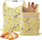 Cnkaite 2 Pack Reusable Beeswax Bread Bags for Homemade Sourdough Bread, 17"13" XL