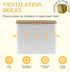 HOME PALETTE Countertop 2 Extra Large Bread Box for Kitchen Corner Breadbox for Homemade Bread Metal White Ear of Wheat