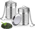 2 Pack Tea Infuser for Loose Tea, Extra Fine Mesh Strainers with Drip Trays, 304 Stainless Steel Tea Diffuser