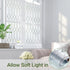 Windimiley Window Privacy Film, Stained Glass Frosted Clings, Moroccan Lattice Decorative Coverings, UV Sun Blocking,