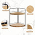 BSTSLL 2 Pack Counter 2 Counter Bathroom Organizer, Tier Corner Bathroom Organizer Wooden Vanity Organizers