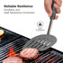 Kitchen Mama WALTZGRIP Platinum Silicone Pancake Turner: Heat-Resistant, Wide Slotted Head, Stainless Steel Core (Metal