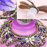 YU FENG 40ml Fancy Purple Dragonfly Refillable Glass Perfume Bottle with Retro Frosted Butterfly Lid