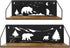 Giftgarden Floating Shelves for Wall with Unique Adorable Bears Cutouts, Rustic Wooden