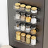 Set 2 of Magnetic Acrylic Spice Organizers for Refrigerator and Oven - Clear