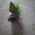 6 Pieces Groom Boutonniere - Light Purple Wedding Flowers Party Decoration
