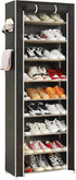 Generic 9 Tiers Shoe Rack Organizer, Free Standing Shoe Cabinet Storage Shelf Holder