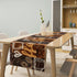 Houselerax Country 13" x60" Coffee Theme Table RunnerCoffee Theme Latte Tea Cup Rustic Farmhouse Kitchen Dining Table