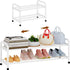 KANAV 2-Tier Expandable Shoe Rack, Heavy Duty Adjustable Metal Shoe Organizer for