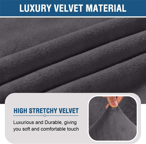 Armless Armless H.VERSAILTEX Accent Chair Covers Thick Velvet Chair Slipcovers High Stretch Chair Covers for Living