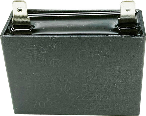 297286803 Refrigerator Run Capacitor for Frigidaire Electrolux, Replaces 218909915, 216985001, Profile Fridge Part