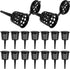 Yardwe 50pcs Bonsai Fertilizer Baskets, Mesh Baskets with Lid for Planting Nutrition Cups, Succulent, Orchid