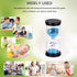 Sand Timer, 2 Minute Hourglass Timer, Colorful Blue Sand Clock, Plastic Sandglass for Kids, Classroom, Kitchen
