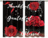 Red Rose Flower Small Kitchen Curtains, Floral Inspirational Quotes Window Treatment 27.5x39 Inch