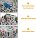 GUOZI Collapsible Storage Box - Decorative Memory Box with Lid & Metal Reinforced Corners, Organizer Gift Box