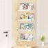 upsimples 2 Pack Acrylic Shelves for Wall Storage, 15" Floating Bookshelves for Kids, Display Shelf Organizer for Bathroom, Bedroom, Living Room, Kitchen, Room Decor, White by upsimples