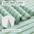 8 Set Sheet-2 Towels,2 Towels,4 Oliven Pcs Green Cabana Stripe Large Bath Towel Oversized Bath Bathroom Hand Washcloths