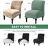 Armless MIFXIN Accent Chair Cover Knitted Stretch Slipper Chair Couch Slipcover Removable Washable Furniture Protector