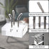 Hipiwe Acrylic Display Stand, Small Metal Peg Easel with Acrylic Base for Sphere, Crystal Ball, and Collectibles, Silver