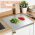 Julyxi 15x11 Inch L-Shaped Stainless Steel Cutting Board for Kitchen,Small Cutting Boards Non-Slip Dishwasher Safe