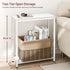 2 SLEEPING LAMB Narrow Small Side Table for Small Space, Tier Sofa Skinny End Table for Living Room, Bedroom Beside