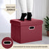 17x13x13in COSYLAND Storage Ottoman Foot Rest - Leather Ottoman Rectangle Foot Stool Folding for Room Dorm Small