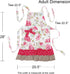 Wrapables Ruffles and Roses Apron for Mother and Daughter Baking, Cooking & Crafts