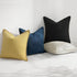 decorUhome Decorative Outdoor Throw Pillow Covers, 16x16 Set of 2, Rustic Neutral Farmhouse Linen for Couch