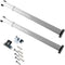 Rod Desyne KSH-0611 Flat Sash Rod Set of 2 - 6-11 inch, White