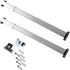 Rod Desyne KSH-0611 Flat Sash Rod Set of 2 - 6-11 inch, White