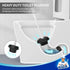 1 Set MR.SIGA Toilet Plunger and Bowl Brush Combo for Bathroom Cleaning, White