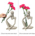 prosfalt Sandstone Resin Thinker Style Abstract Sculpture Statue Collectible Figurines Home Office Bookshelf Desktop