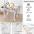 Set 2 Marble Print Bar Stool Covers Rectangle of Stretch Barstool Seat Covers Bar Stool Chair Covers Rectangle