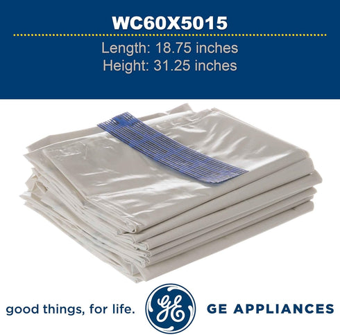 GE WC60X5015 Genuine OEM Heavy Duty Compactor Bag, 12 Count for GE Trash Compactors