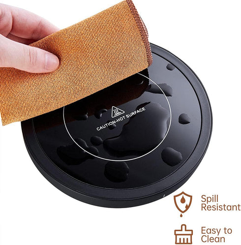 3-in-1 36W DOPUDO Coffee Warmer, Mug Warmer with Auto Shut Off, Black, Fast Heating, Perfect for Desk, Coffee, Tea