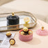 Glass Jewelry Jar, Diamond Faceted Candy Storage Bowl with Lid, Decorative Apothecary Canisters for Kitchen