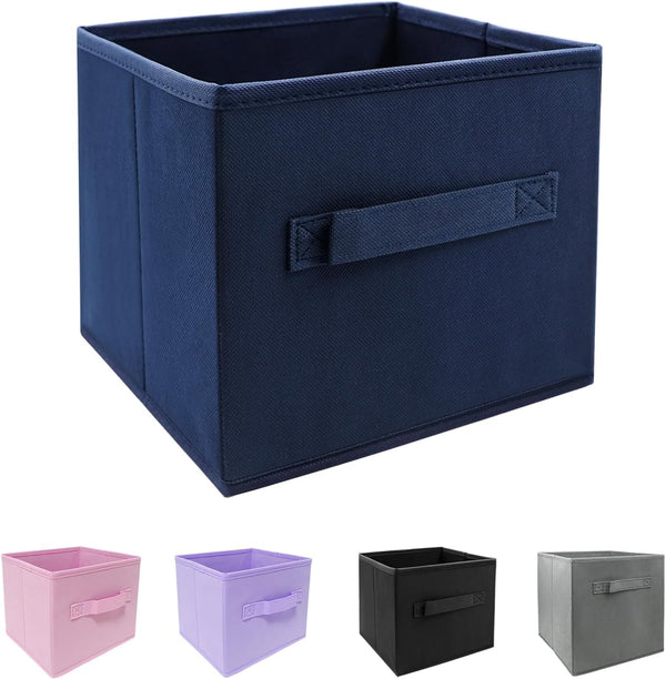 EBIGIC Small Storage Bins,Collapsible Fabric Storage Organizer 9.0"x7.5"x7.5",Mini Storage Box,fit for closet, living