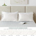Love's cabin Satin Pillowcase for Hair and Skin, Queen Size Set of 2, Ivory, Satin Cooling Pillow Cover