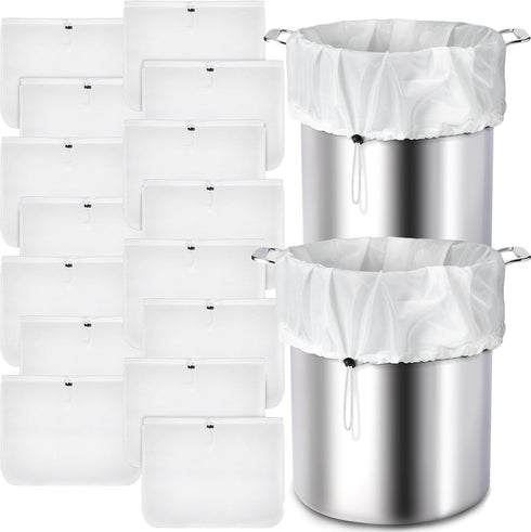 Chumia 15 Pack Brew Bags Reusable Extra Large 26 x 22'' Fine