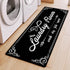 Laundry Room Rug Runner, 17.7"x45" Non Slip Black Laundry Rugs, Farmhouse Washable Floor Mats for Laundry Room