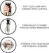 Kenmore Immersion Hand Blender, Variable Speed Handheld Mixer with 700mL Beaker Lid for Smoothie Food Chopper