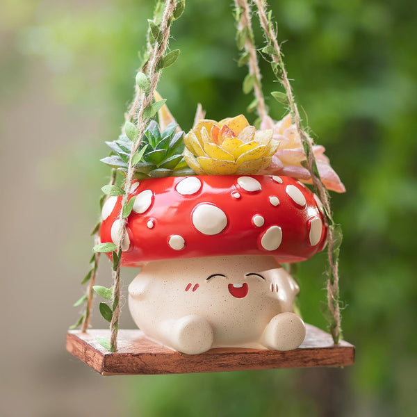 Mushroom Decor for Outdoor Garden: Gardening Plant Gifts for Women Mother Plant