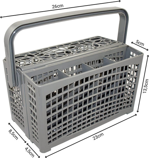 Universal Dishwasher Basket Replacement, 2 in 1 Utensil/Cutlery Basket Compatible with Major Brands