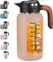 84oz Glass Pitcher with Lid and Handle Borosilicate Glass Water Jug/Carafe for