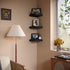PopiShelves 9 Inch Set 3 Small Floating Shelves for Wall - Square Black Shelves for Bedroom, Living Room, Bathroom